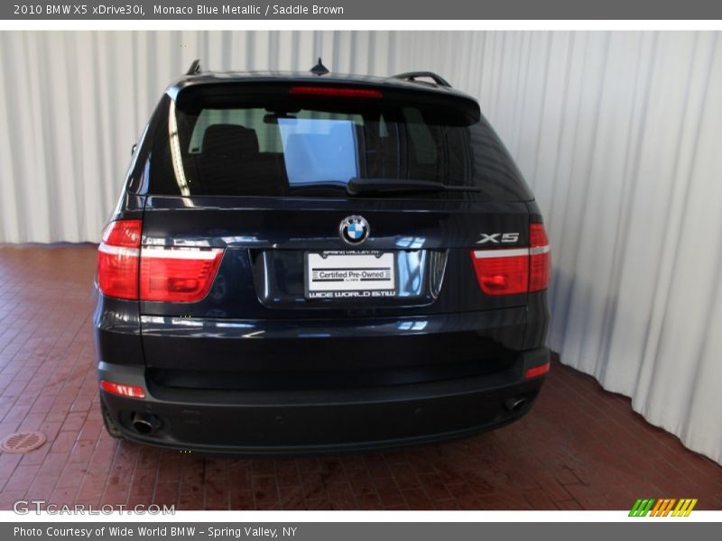 Monaco Blue Metallic / Saddle Brown 2010 BMW X5 xDrive30i