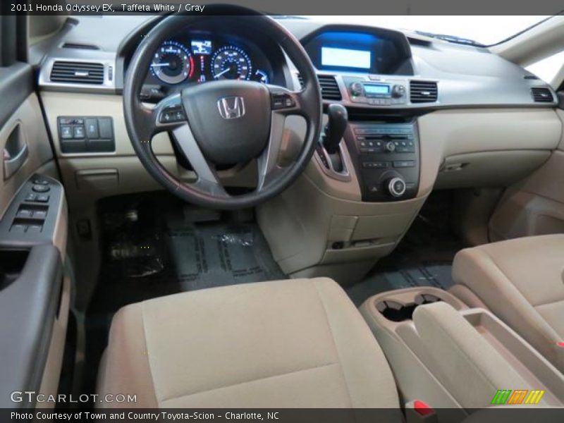 Taffeta White / Gray 2011 Honda Odyssey EX