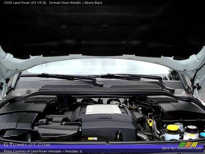 Zermatt Silver Metallic / Ebony Black 2008 Land Rover LR3 V8 SE