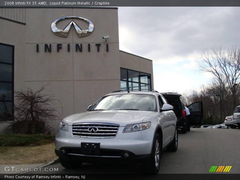 Liquid Platinum Metallic / Graphite 2008 Infiniti FX 35 AWD