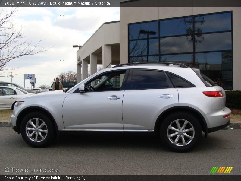 Liquid Platinum Metallic / Graphite 2008 Infiniti FX 35 AWD