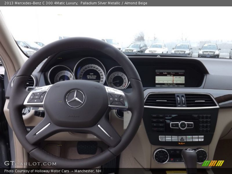 Palladium Silver Metallic / Almond Beige 2013 Mercedes-Benz C 300 4Matic Luxury