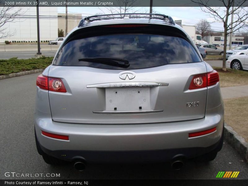 Liquid Platinum Metallic / Graphite 2008 Infiniti FX 35 AWD