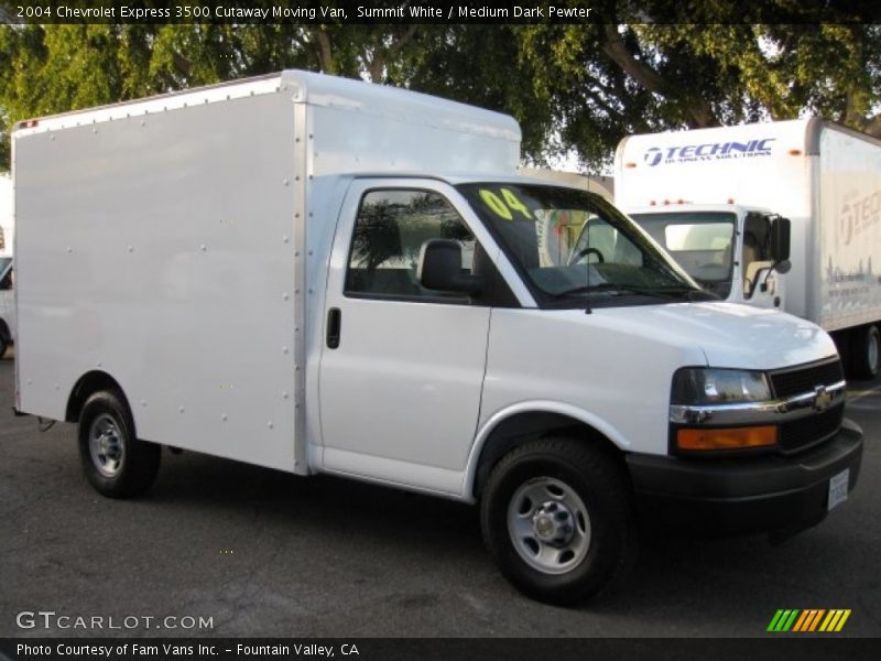  2004 Express 3500 Cutaway Moving Van Summit White