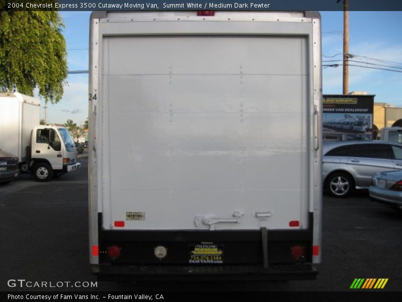 Summit White / Medium Dark Pewter 2004 Chevrolet Express 3500 Cutaway Moving Van