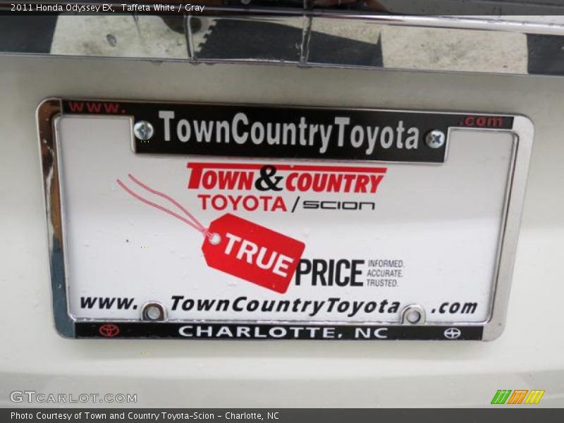 Taffeta White / Gray 2011 Honda Odyssey EX