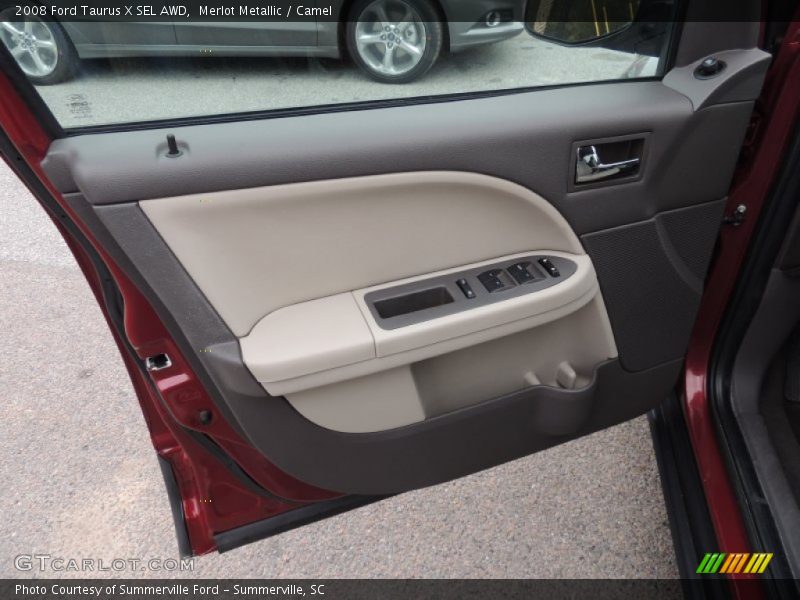 Merlot Metallic / Camel 2008 Ford Taurus X SEL AWD