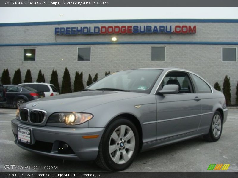 Silver Grey Metallic / Black 2006 BMW 3 Series 325i Coupe