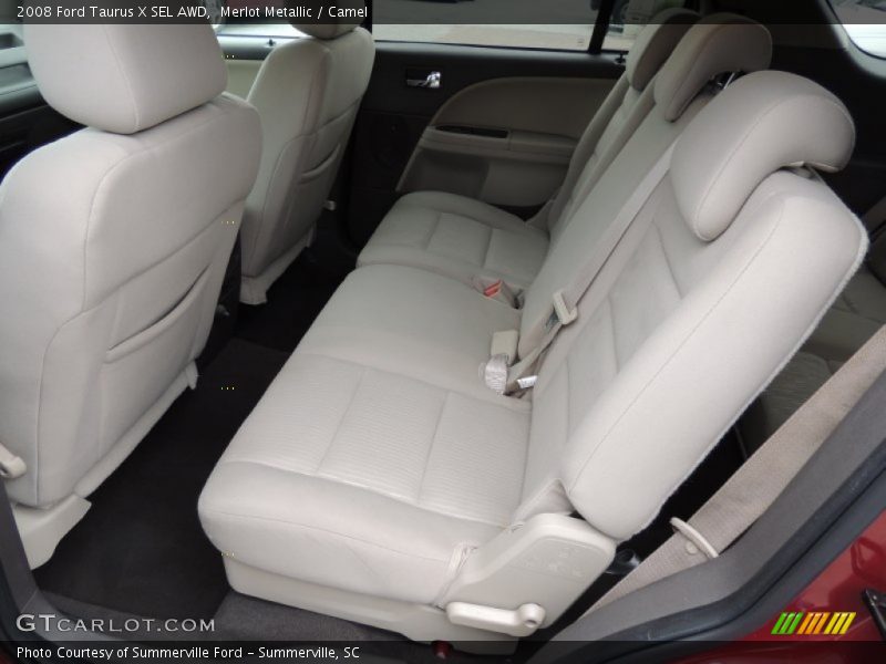 Merlot Metallic / Camel 2008 Ford Taurus X SEL AWD