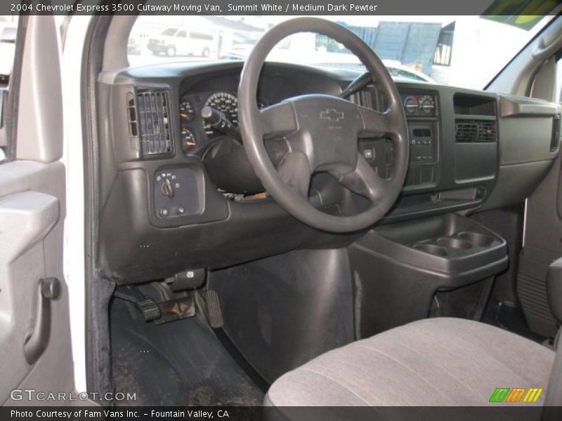 Summit White / Medium Dark Pewter 2004 Chevrolet Express 3500 Cutaway Moving Van