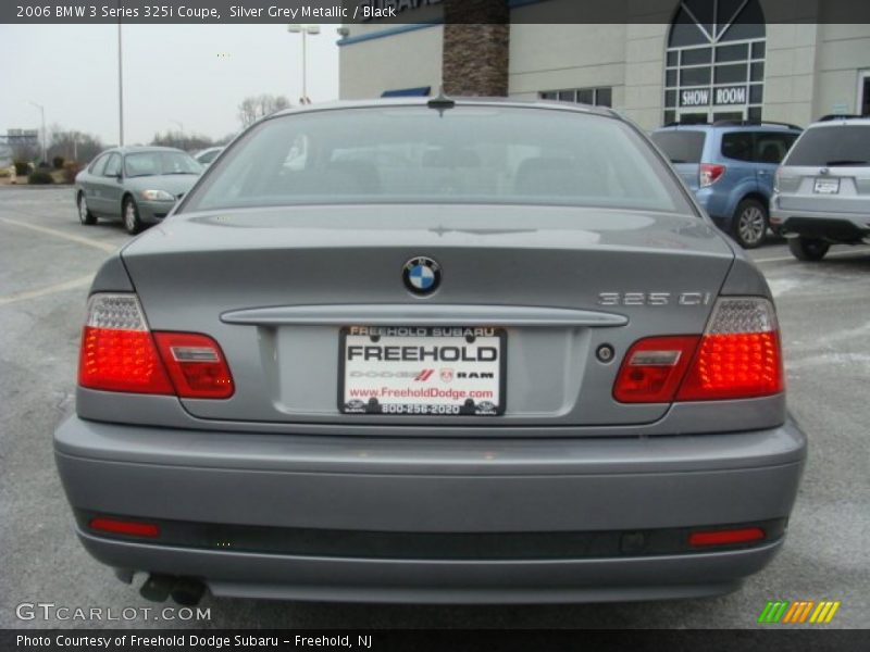 Silver Grey Metallic / Black 2006 BMW 3 Series 325i Coupe
