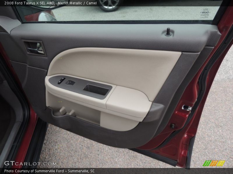 Merlot Metallic / Camel 2008 Ford Taurus X SEL AWD