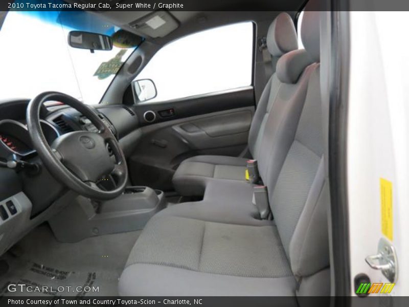 Super White / Graphite 2010 Toyota Tacoma Regular Cab