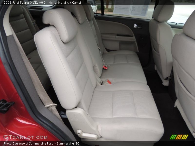 Merlot Metallic / Camel 2008 Ford Taurus X SEL AWD