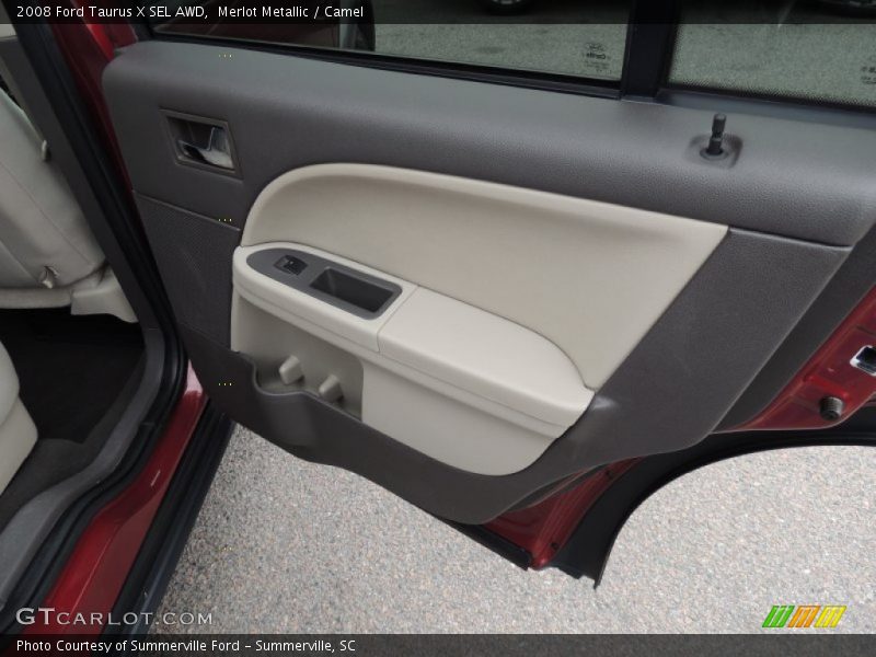 Merlot Metallic / Camel 2008 Ford Taurus X SEL AWD