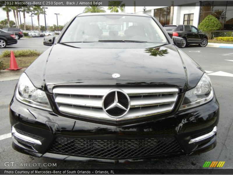 Black / Almond Beige 2012 Mercedes-Benz C 250 Sport