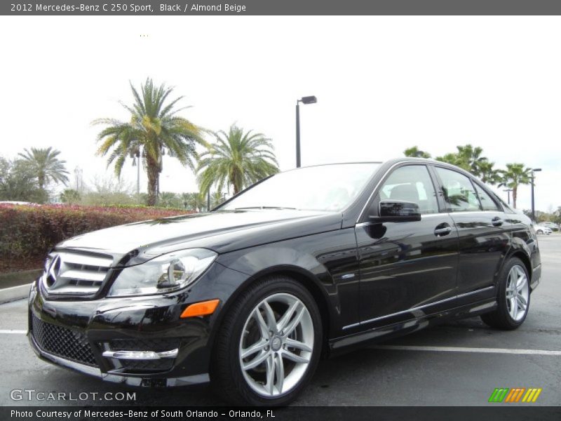 Black / Almond Beige 2012 Mercedes-Benz C 250 Sport