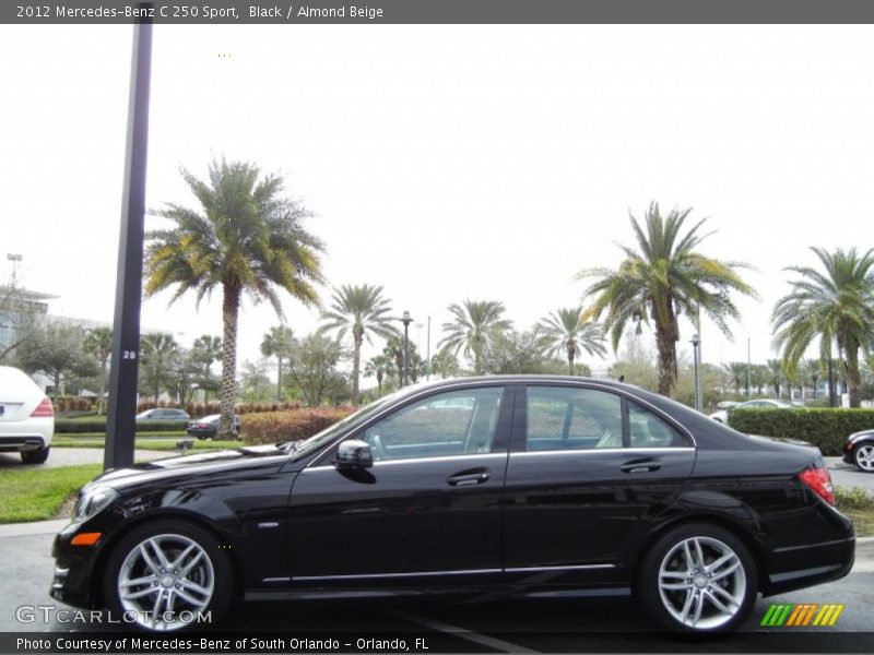 Black / Almond Beige 2012 Mercedes-Benz C 250 Sport