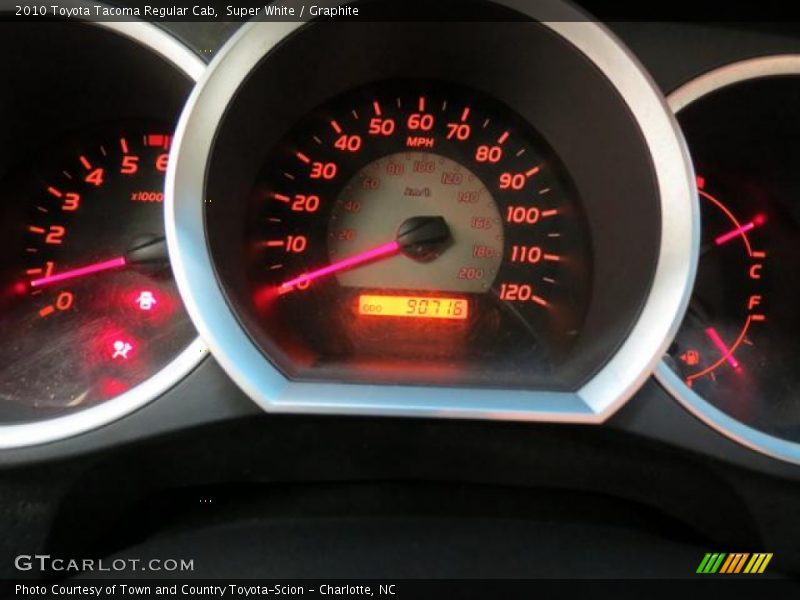 Super White / Graphite 2010 Toyota Tacoma Regular Cab