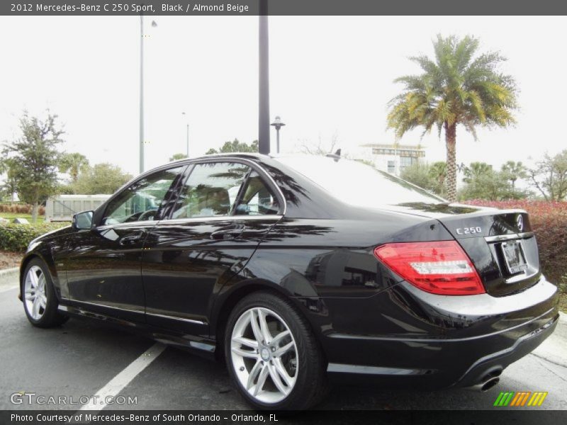 Black / Almond Beige 2012 Mercedes-Benz C 250 Sport