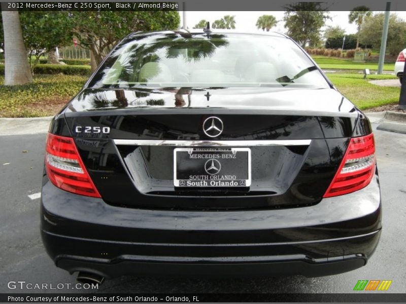 Black / Almond Beige 2012 Mercedes-Benz C 250 Sport