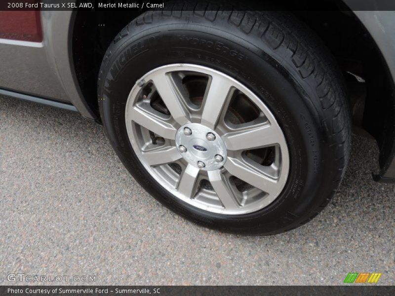 Merlot Metallic / Camel 2008 Ford Taurus X SEL AWD