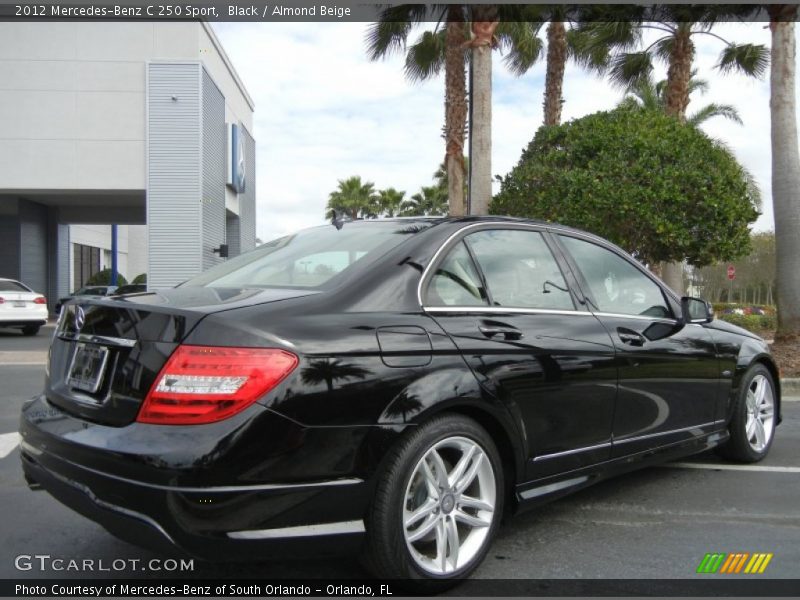 Black / Almond Beige 2012 Mercedes-Benz C 250 Sport
