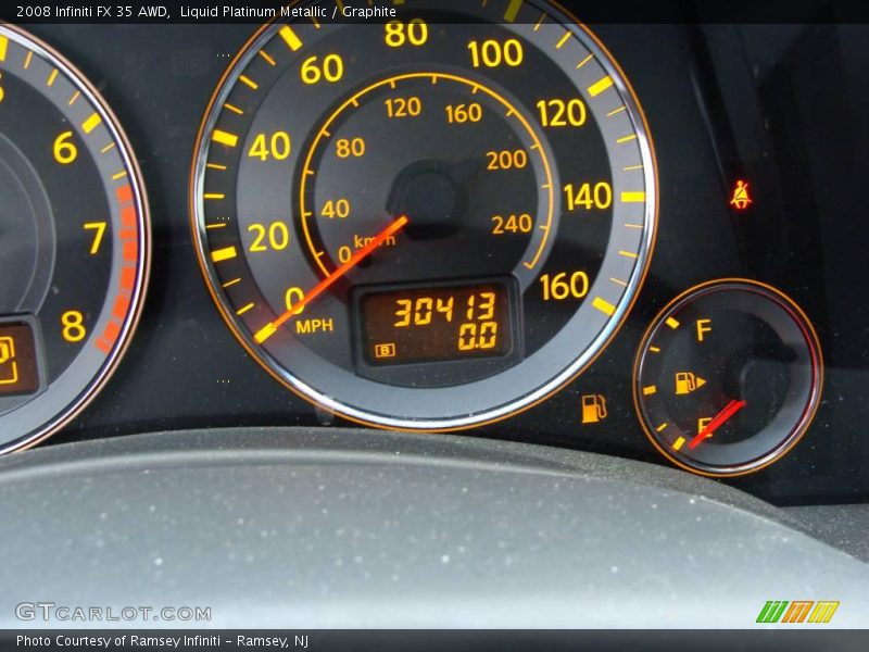 Liquid Platinum Metallic / Graphite 2008 Infiniti FX 35 AWD