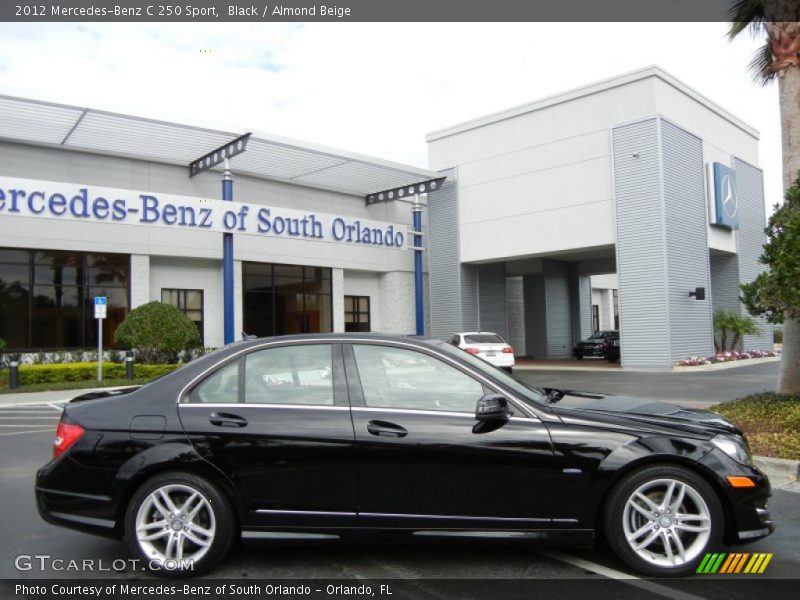 Black / Almond Beige 2012 Mercedes-Benz C 250 Sport