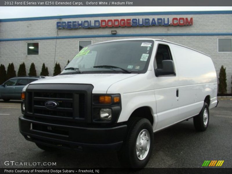 Oxford White / Medium Flint 2012 Ford E Series Van E250 Extended Cargo