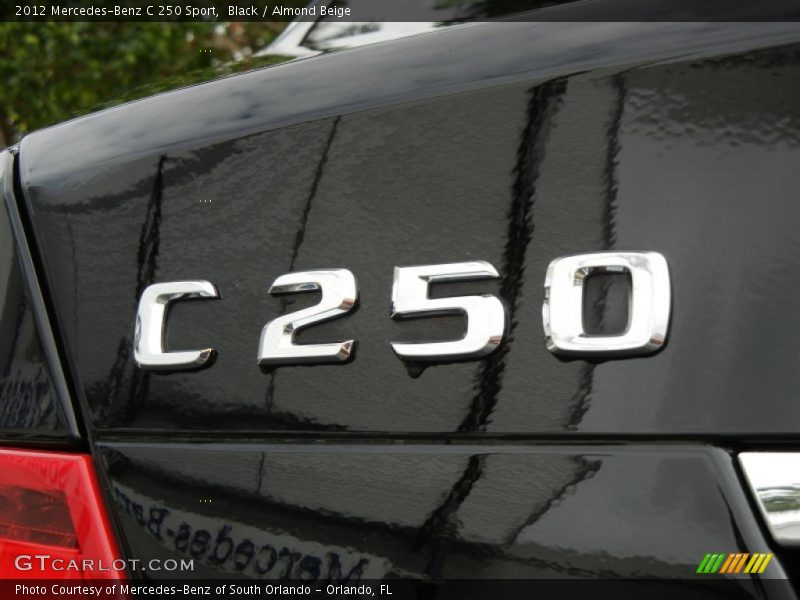 Black / Almond Beige 2012 Mercedes-Benz C 250 Sport