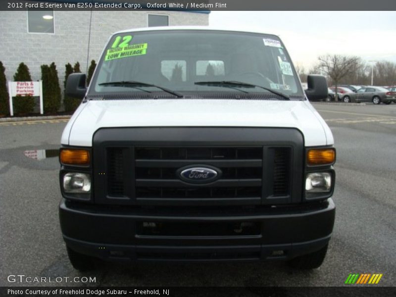 Oxford White / Medium Flint 2012 Ford E Series Van E250 Extended Cargo