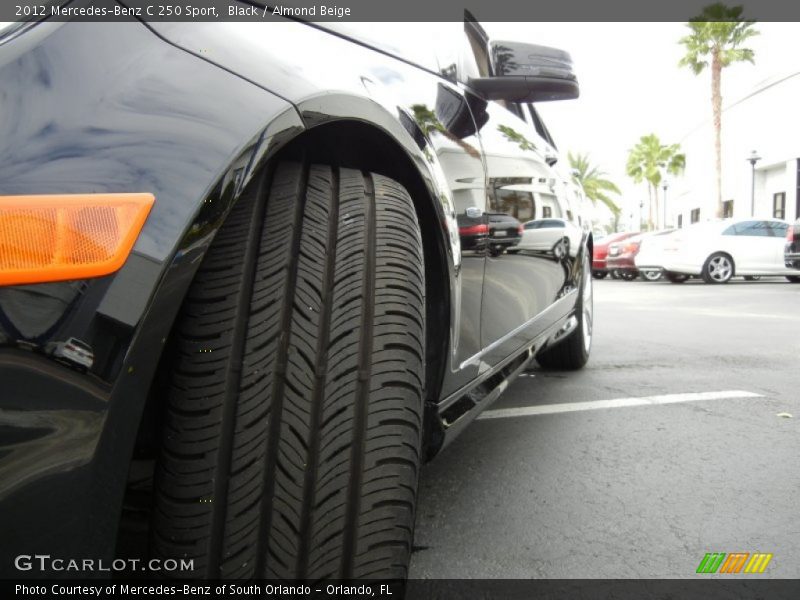 Black / Almond Beige 2012 Mercedes-Benz C 250 Sport