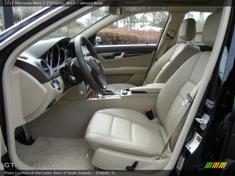 Black / Almond Beige 2012 Mercedes-Benz C 250 Sport