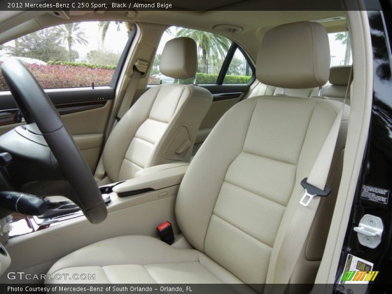 Black / Almond Beige 2012 Mercedes-Benz C 250 Sport