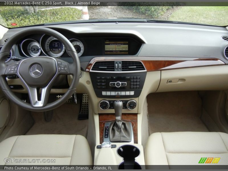 Black / Almond Beige 2012 Mercedes-Benz C 250 Sport