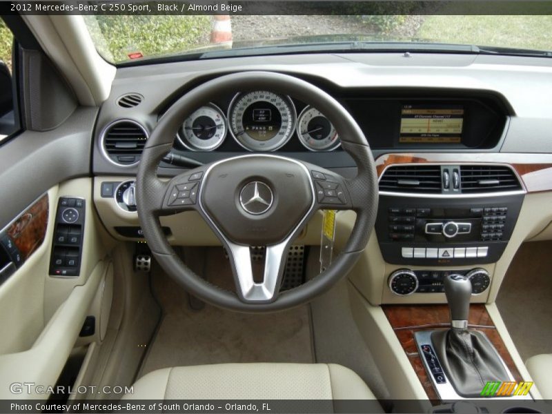 Black / Almond Beige 2012 Mercedes-Benz C 250 Sport