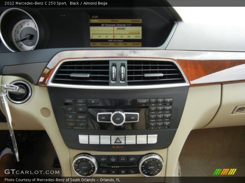 Black / Almond Beige 2012 Mercedes-Benz C 250 Sport