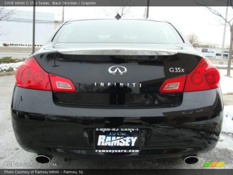 Black Obsidian / Graphite 2008 Infiniti G 35 x Sedan