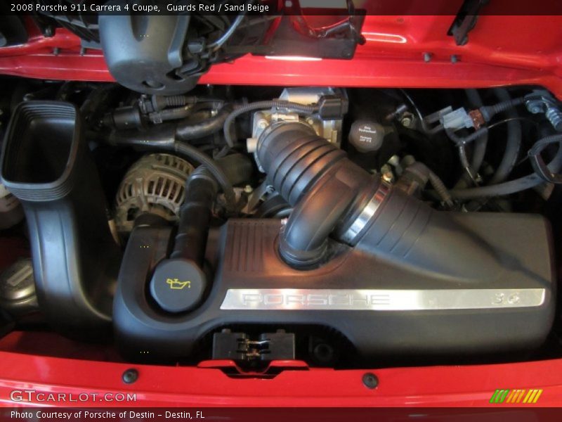Guards Red / Sand Beige 2008 Porsche 911 Carrera 4 Coupe