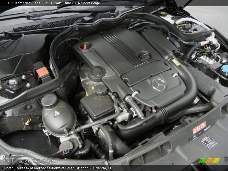 Black / Almond Beige 2012 Mercedes-Benz C 250 Sport