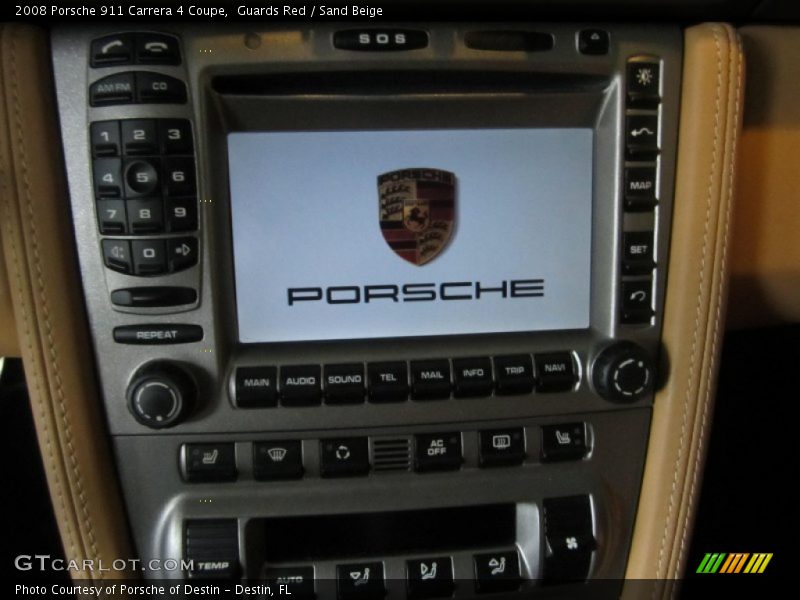 Guards Red / Sand Beige 2008 Porsche 911 Carrera 4 Coupe