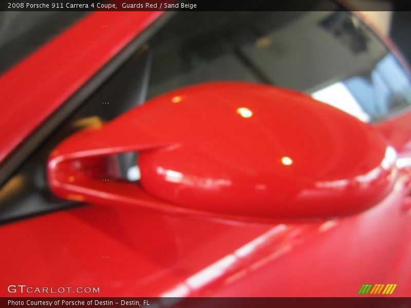Guards Red / Sand Beige 2008 Porsche 911 Carrera 4 Coupe