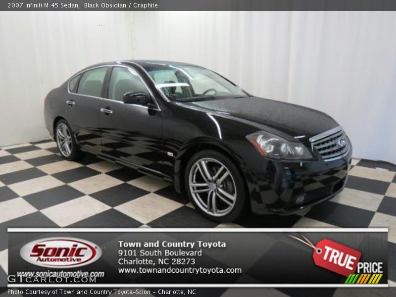 Black Obsidian / Graphite 2007 Infiniti M 45 Sedan