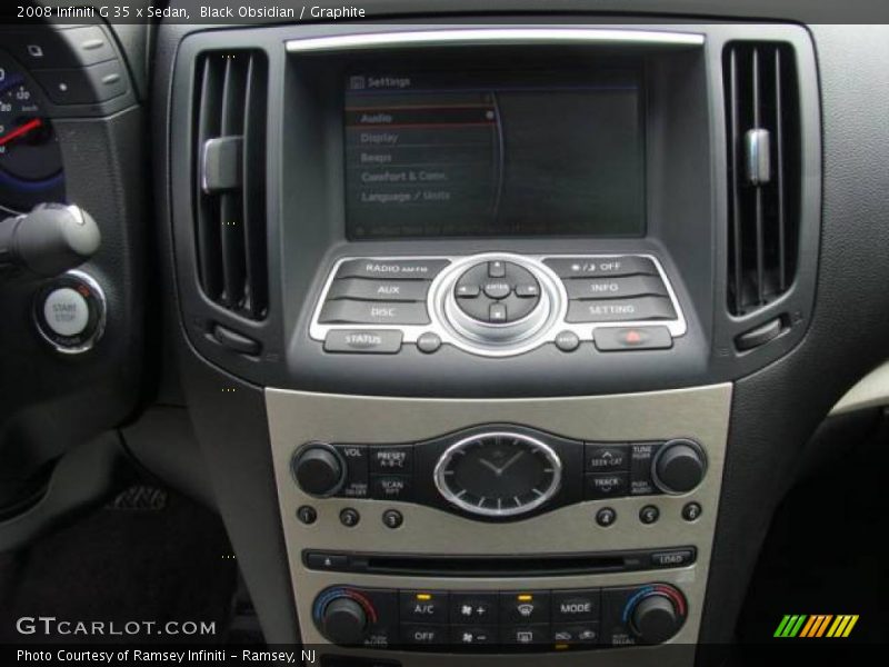 Black Obsidian / Graphite 2008 Infiniti G 35 x Sedan