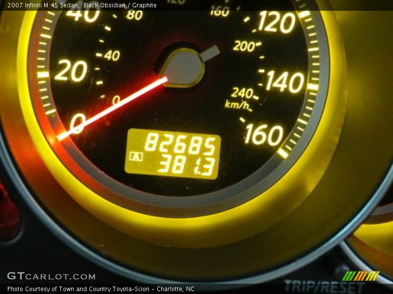 Black Obsidian / Graphite 2007 Infiniti M 45 Sedan