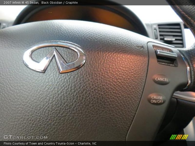 Black Obsidian / Graphite 2007 Infiniti M 45 Sedan