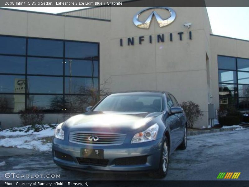 Lakeshore Slate Light Blue / Graphite 2008 Infiniti G 35 x Sedan