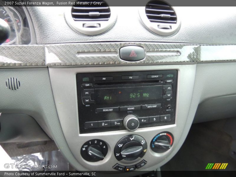 Fusion Red Metallic / Grey 2007 Suzuki Forenza Wagon