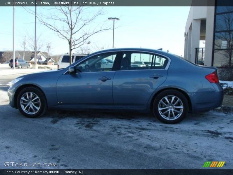 Lakeshore Slate Light Blue / Graphite 2008 Infiniti G 35 x Sedan